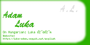 adam luka business card